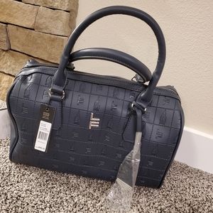 NWT London Fog Collection Navy Satchel